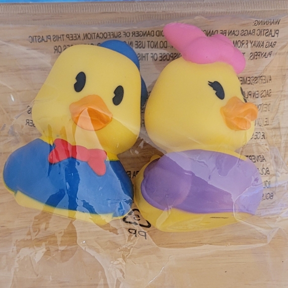Disney Duckalooz Donald and Daisy 2 Pack Rubber Ducks In Package - Picture 4 of 4